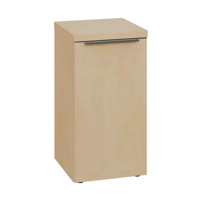 SIN 2 - 4D kancelářská skříň, 1-dveřová, pravá, 770x400x400, bříza světlá